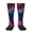 2 Black-2, variant on Cosmic Cat Psychedelic Journey Print Contrast Color Stockings, Elastic Sports Socks Warm Socks Clothing Accessories, Adult Unisex