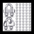 thumbnail image 1 of 50 Abrazaderas de Clip para Cable de Acero Inoxidable M3 de 1/8 Pulgadas, Abrazadera de Cable de Acero Inoxidable 304, Abrazadera para Cable de Alambre, 1 of 5