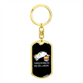 thumbnail image 4 of Easily Distracted By Cats Stainless Steel or 18k Gold Premium Swivel Dog Tag Keychain, 4 of 16