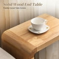 thumbnail image 4 of C Shaped End Table for Couch, Solid Wood End Table Living Room Narrow Tables for Small Spaces, Skinny Sofa Side Table with Versatile Uses as Shoe , Coffee Table, and Footstool, 4 of 9