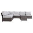 thumbnail image 2 of Living Source International 8-Piece Seating Group with Cushions in Brown/Gray, 2 of 3