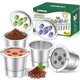 thumbnail image 1 of CAPMESSO - Copas K reutilizables para: filtros de caf&eacute; recargables de acero inoxidable My K Cup 2025 actualizados para K Supreme/K Slim/k-Duo Gen 2/K-Brew Chill con tecnolog&iacute;a Mu, 1 of 8