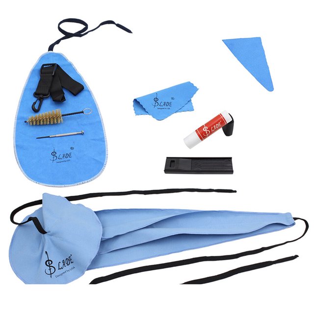 1 Set/10pcs Saxophone Cleaning Care Kits Musical Instruments Sax Cleaning Accessories for Clarinet, Flute, Wind and Woodwind Instrument