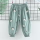 thumbnail image 2 of Odeerbi 2-7 Años Niños Niñas Pantalones de Chándal de Algodón de Impresión Lindo Entrenamiento Atlético Deportes Jogger Pantalones Verano Transpirable Suelta Joggers, 2 of 4