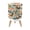 Color 3, variant on Farmhouse Small Trash Can with Lid Colorful Rooster Folk Art Tropical Leaves Floral Botanical 1.8 Gallon Dog Proof Trash Can Round Garbage Can Waste Bin Wastebasket for Bathroom Bedroom Living Room