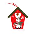 thumbnail image 2 of Xihbxyly Colgante Navideño de Madera con Diseños de Copos de Nieve y Muñecos de Nieve, Hecho a Mano con Madera Natural, Incluye Cinta Roja para Colgar, Perfecto para El Árbol de Navidad o La Decoraci, 2 of 3