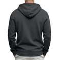 thumbnail image 4 of Yyuenw Hoodies for Men Quarter Zip Long Sleeve Pullover Casual Loose Fit Athletic Drawstring Hooded Sweatshirts with Pocket, 4 of 7