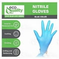 thumbnail image 2 of EcoQuality Medium Nitrile Exam Gloves - Disposable, Latex Rubber Free, Powder Free, Medical Exam Gloves, Non Sterile, Food Safe, 4 Mil, Indigo Color, Convenient Dispenser (300), 2 of 4