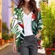 thumbnail image 4 of Mujeres Playa Cubrir Casual Manga Larga Impresa Cardigan, Estilo Ligero para el Hogar Y el Uso Diario, 4 of 4