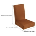 thumbnail image 4 of Fundas Universales para Sillas Billuyoard Color Café Claro, 4 of 6