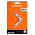 thumbnail image 2 of Hardware Essentials 2" Zinc Flat Corner Brace, 2 of 2