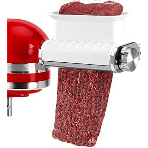 Meat Tenderizer Attachment for Kitchenaid Mixers, 3 Adjustable Thickness Settings, Dishwasher Safe Sturdy Beef Steak Processor Tool Accessory
