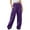 Purple, variant on Delayuji Womens Sweatpants Bottom Sweatpants Joggers Pants Workout High Waisted Yoga Pants with Pockets Fleece Lined Pants Women Blue L