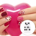 thumbnail image 3 of ziyahi False Nail Wearable Perfect Matching Simple to Wear No Irritating Odor Fake Fingernail Breathable Press Type Adjustable Paster Type 16 Type 14 F741 1Set, 3 of 6
