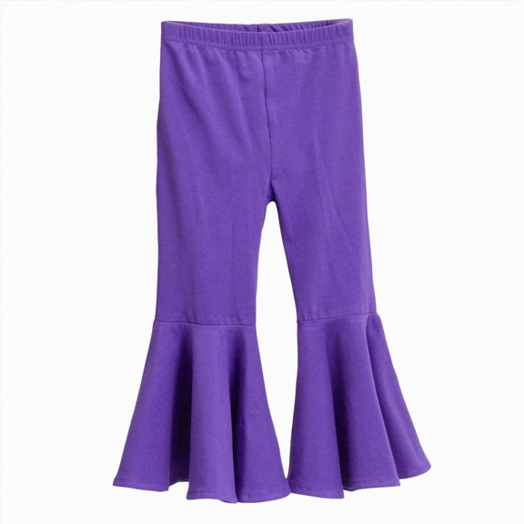 Girls Wide Leg Pants with Pockets Drawstring Baggy Casual Sweatpants Loose Soft Summer Pant,Breathable 6-12 Months 12-24 Months 2T 3T 4T 5T 6T 7T 8T 9T Children Dark Purple 2-3 Years