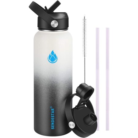 SuperDW Water Bottle 64 oz Double Wall Vacuum Insulated Leak Proof ...