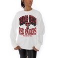 thumbnail image 2 of Women's Gameday Couture White Texas Tech Red Raiders Midweight Oversized Long Sleeve T-Shirt, 2 of 5