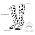 thumbnail image 6 of Zufioo Black Rabbit Print Long High Thigh Socks Knee-High Warm Stocking Women Boot Sock Leg Warmer High Socks for Daily Wear, Cosplay, 6 of 6