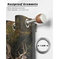 thumbnail image 6 of nqOlkjepod Outdoor Curtains for Patio Waterproof, Forest Deer Outdoor Privacy Panels Grommet, Farmhouse Vintage River Elk Blackout Outside Curtains for Porch/Cabana/Pergola/Gazebo 54"x108", 2 Panels, 6 of 8