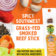 thumbnail image 2 of Sogo Snacks Beef Sticks Spicy Southwest Grass Fed Keto Gluten-Free No Sugar 12 Count 1-oz, 2 of 9