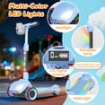thumbnail image 5 of SIMATE Electric Scooter for Kids Ages 4-10,Thumb Accelerator, LED Lights LCD Screen, 3 Adjustable Height & 3 -Wheels Electric Scooter for Girls/Boys,5mph, 5 of 8