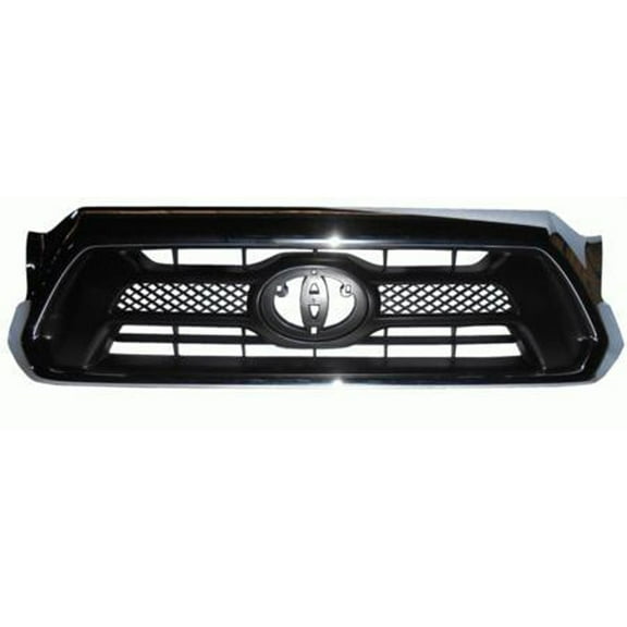 New Aftermarket  Premium Fit Chrome / Black Front Grille 5310004491 fits 2012-2015 Toyota Tacoma