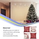 thumbnail image 4 of Yuarrent Paquete de 4 fundas de almohada navideñas Festival Fiesta Boda Año Nuevo Hotel Oficina Cama Coche Dormitorio Funda de cojín para Kits de decoración para fiestas, 4 of 6