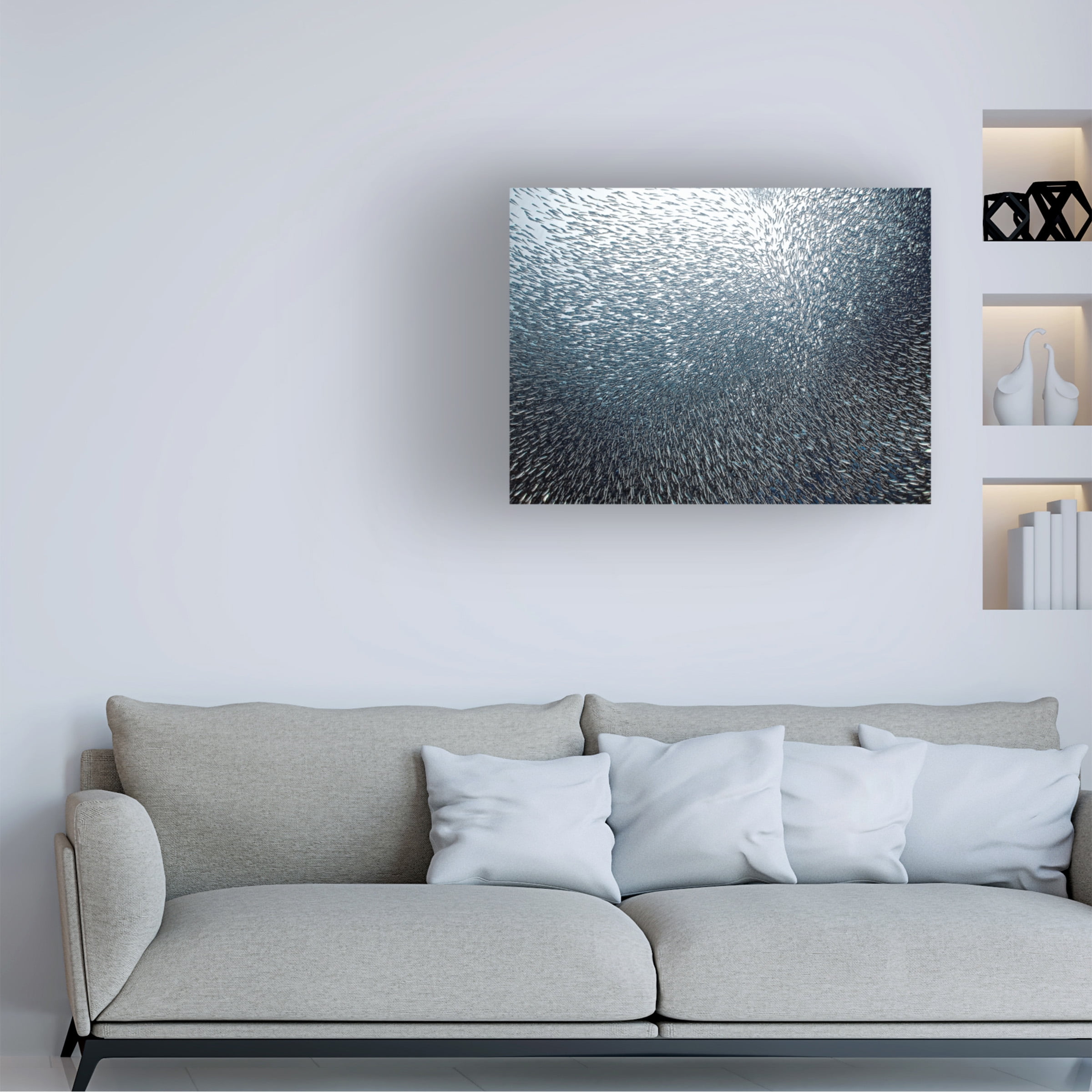 Henry Jager 'Sardines Firework' Canvas Art