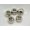 100pcs 10X8mm Hole 4.5mm, variant on U8MO Craft DIY Silver Tone Metallic Acrylic Round Pony Beads 8mm-16mm Big Hole Spacer-100pcs 10X8mm Hole 4.5mm