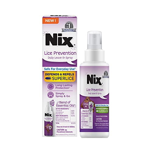 Nix Lice Prevention Spray for Kids, A Daily Leavein Conditioning Spray