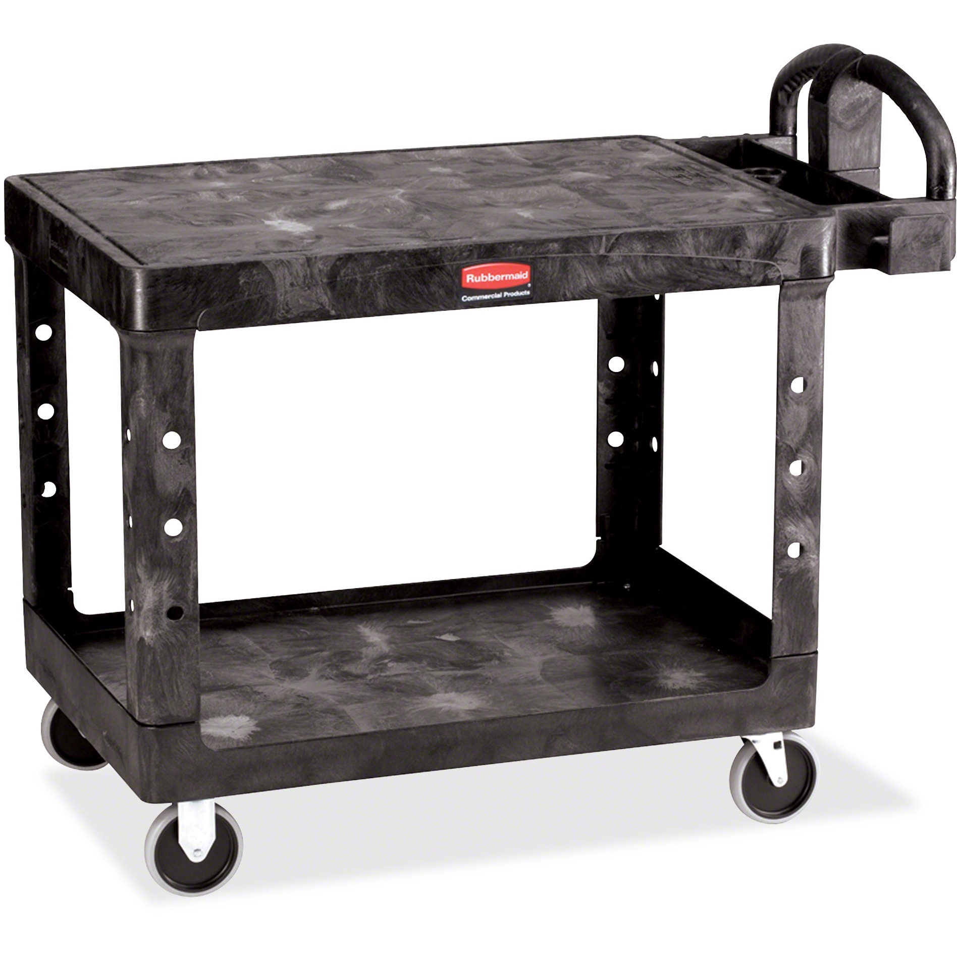 Rubbermaid Commercial, 4525 HD 2Shelf Utility Cart Flat Shelf (Med), 1