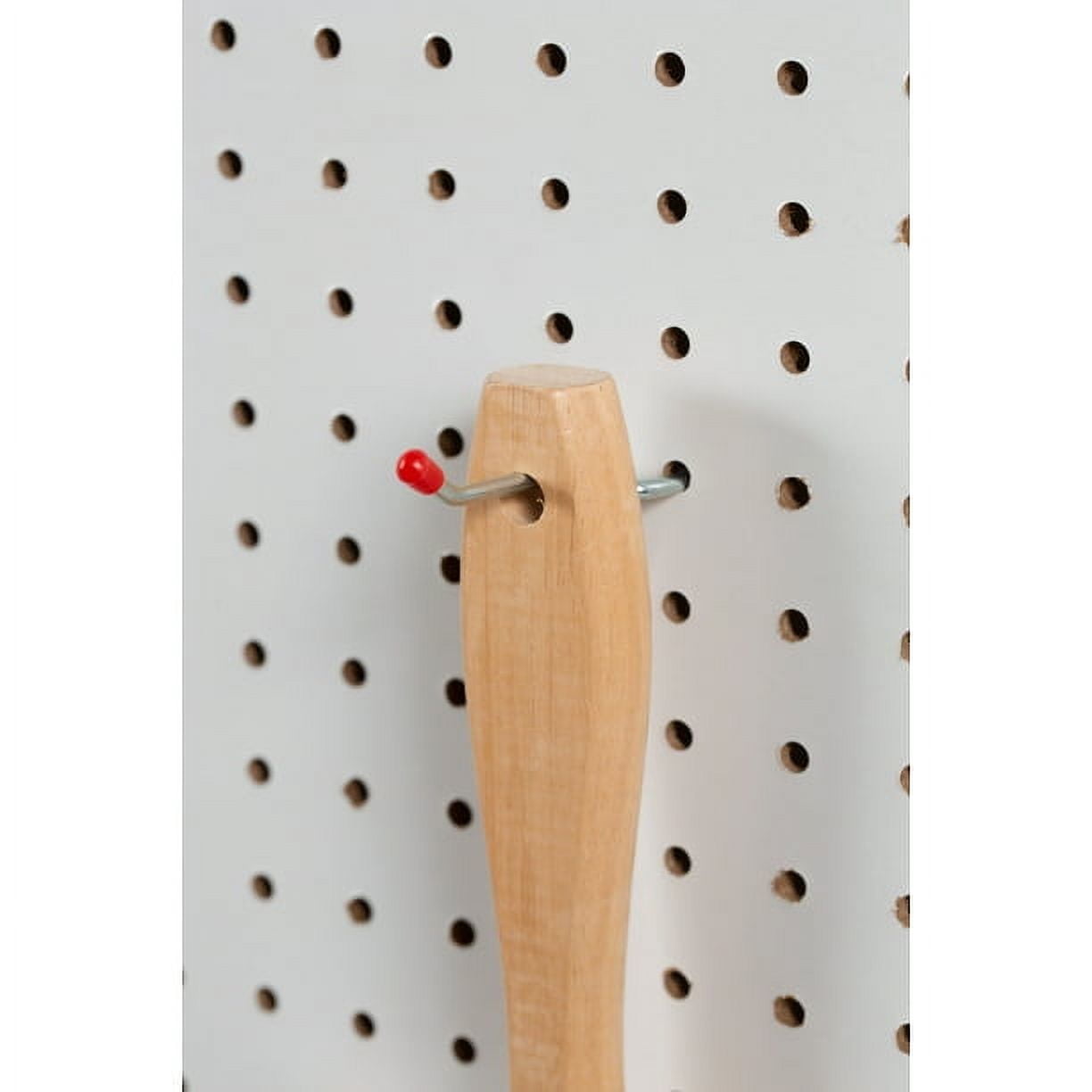 Hyper Tough 2 in Single Peg Hooks, Zinc Plated Steel, 4 Pack