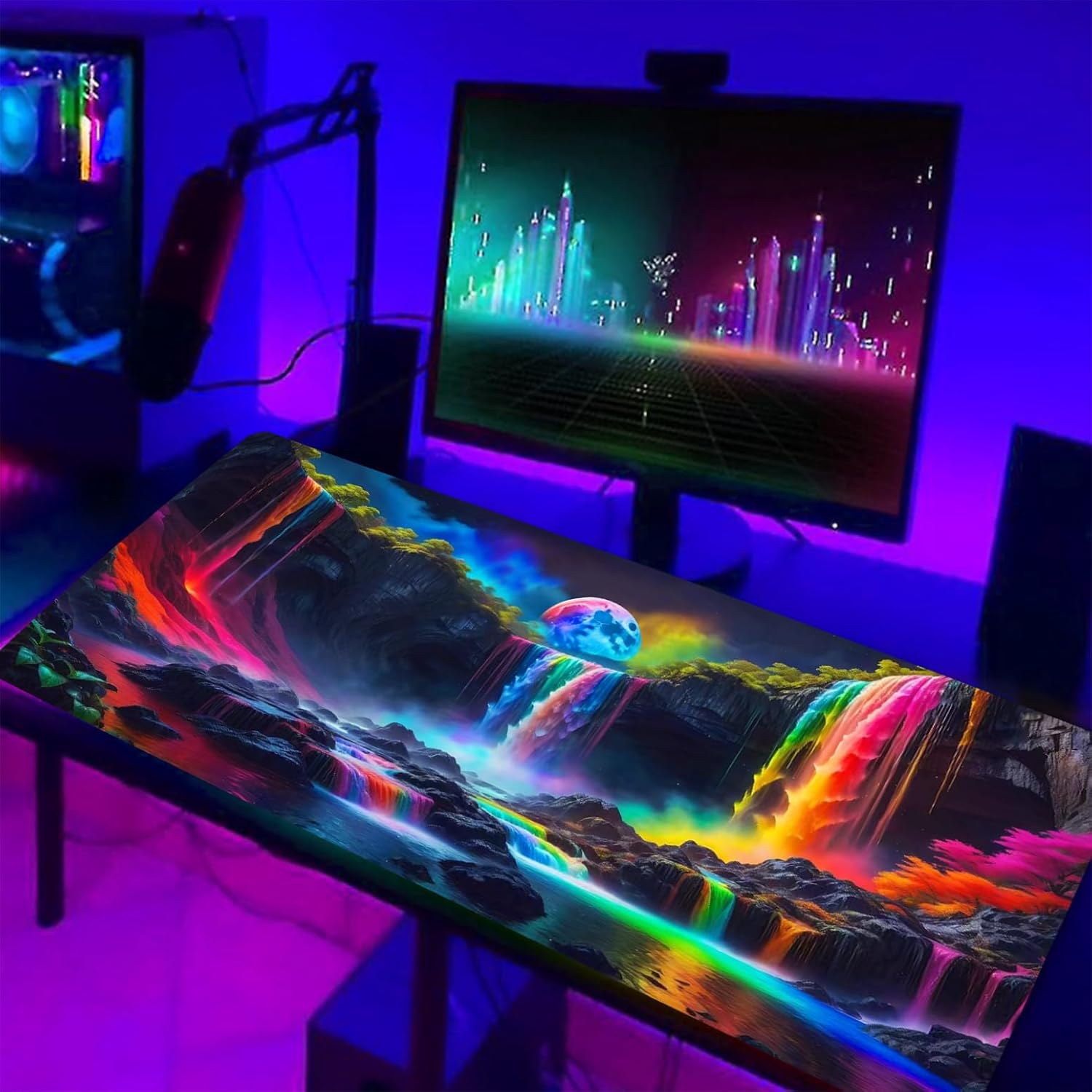 Simpkeely Large Glow-in-the-Dark Gaming Mouse Pad photo 7