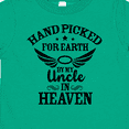 thumbnail image 4 of Inktastic Handpicked for Earth By My Uncle in Heaven with Angel Wings Boys or Girls Toddler T-Shirt, 4 of 5