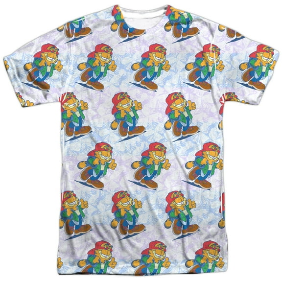 Garfield Cool Cat (Front Back Print) Mens Sublimation Shirt