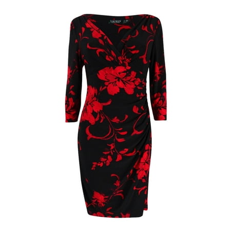 Print Surplice Dress - Lauren Ralph Lauren Women's Printed Jersey Surplice Dress