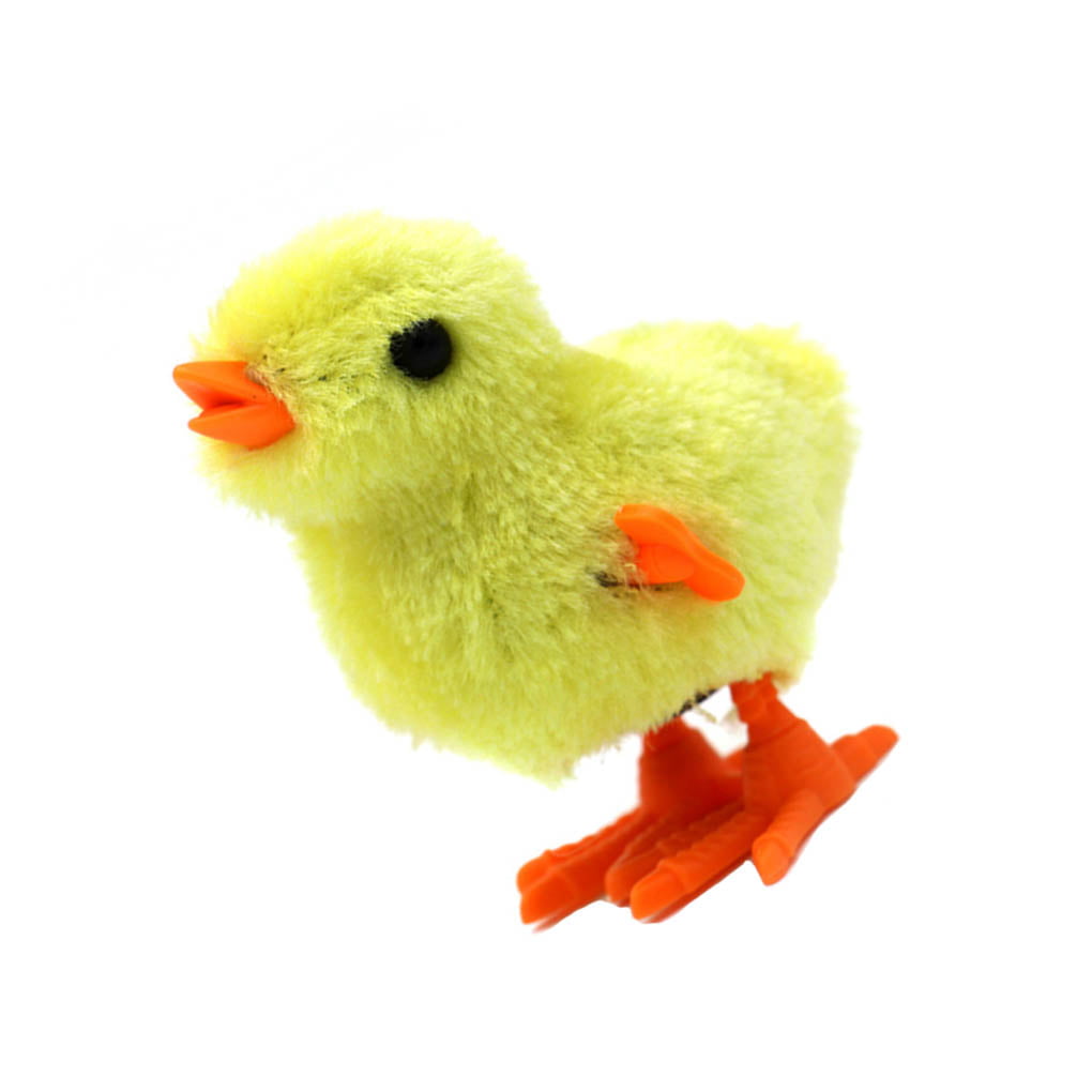 Lustig Hopping springen Walking Chicken Clockwork Wind-up Spielzeug Plüschtier 