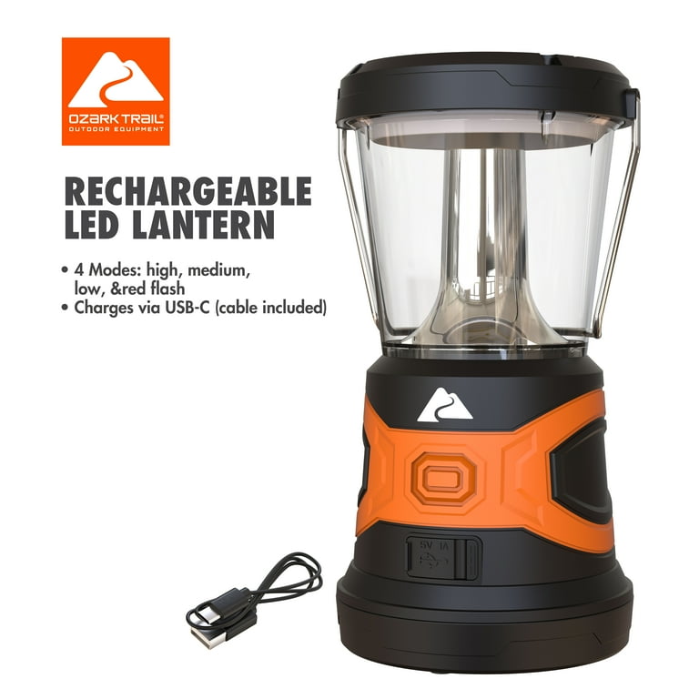 Free Shipping! Ozark Trail Rechargeable LED Lantern 3000 Lumens