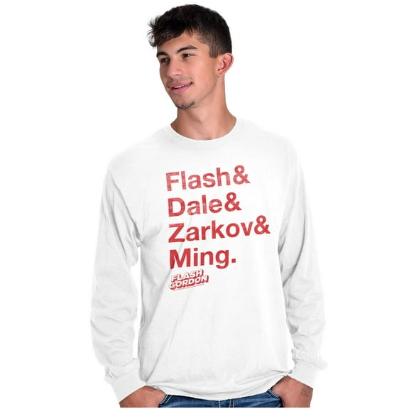 Flash Gordon Comic Book Characters Long Sleeve TShirt Men Women Brisco Brands M