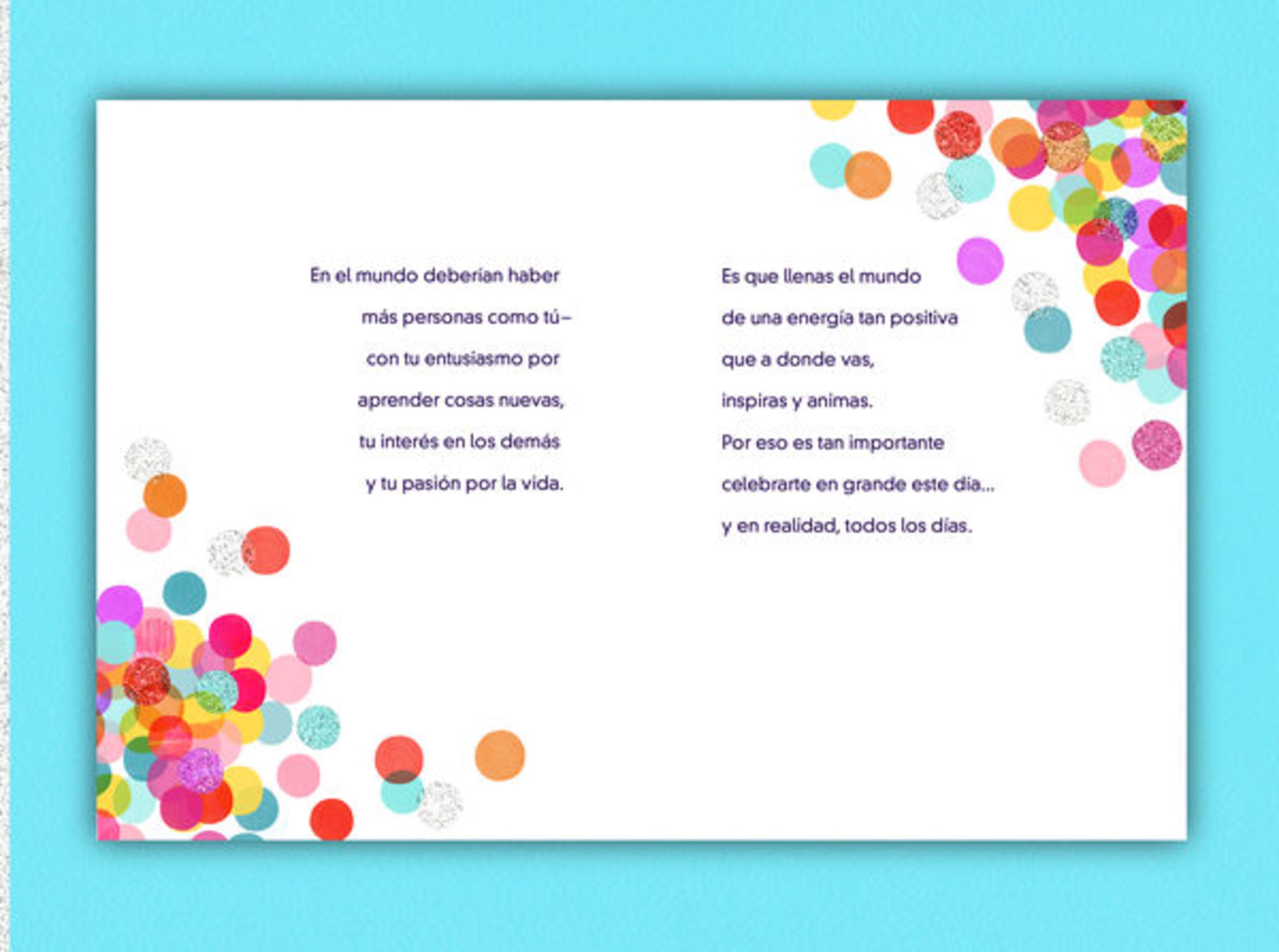 Hallmark Vida Spanish Birthday Card, Tarjeta de Cumpleaños Española (Feliz Cumpleaños)