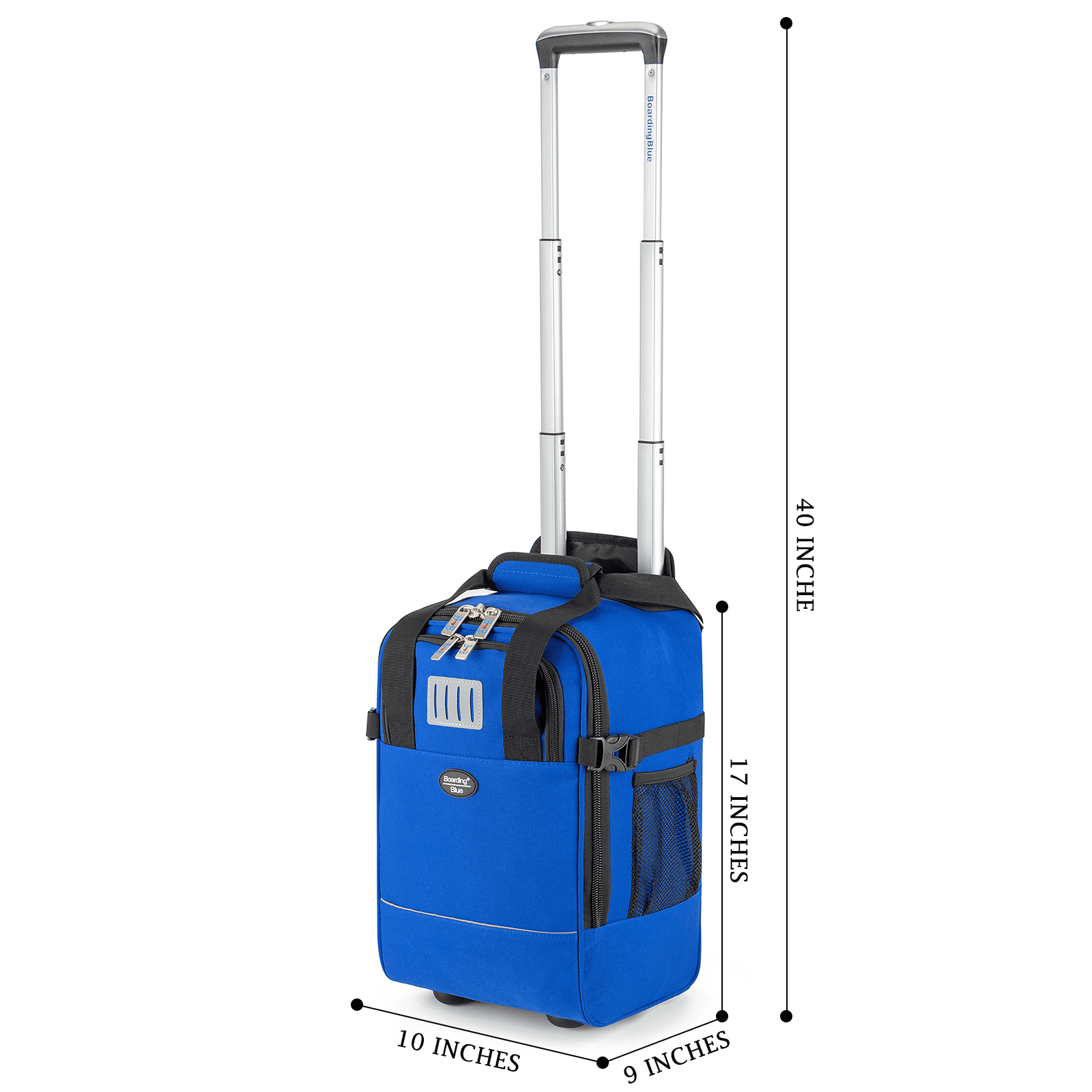 17x10x9 Inches United Airlines Rolling Personal Item Under Seat Travel Bag Suitable For Major Airlines, Rolling Travel Bag Design  (Navy)