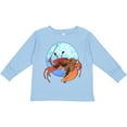 thumbnail image 3 of Inktastic Fun Fiddler Crab with Violin and Mustache Boys or Girls Long Sleeve Toddler T-Shirt, 3 of 5