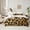 Brown, variant on Feelyou Fashion Brown Bow Twin Bedding Sets 7pcs, Polkadots Cheetah Print Comforter Set
