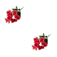 thumbnail image 2 of Guardoinrt Ensemble de 3 Pcs Iris Japonica Simulés Vifs et Réalistes pour Décorations de Maison Fleurs Artificielles Rouge 2Ensemble, 2 of 6