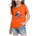 thumbnail image 2 of Odeerbi Toddler Kids Boys Girls 4th of July T-Shirt Short Sleeve American Flag Graphic Tee, 2 of 6