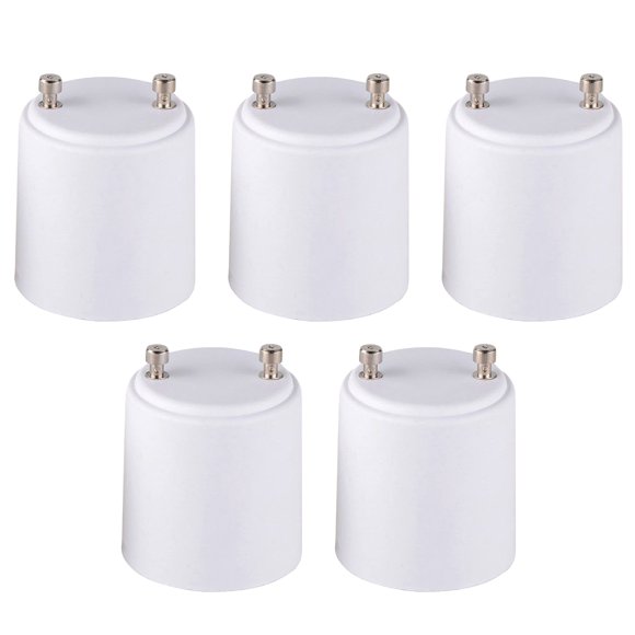 Newhouse Lighting GU24 to E26 Standard Bulb Adapter, 5-Pack, A2426E-5,White