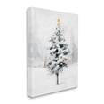 thumbnail image 3 of Snowy Christmas Tree Landscape Holiday Graphic Art Gallery Wrapped Canvas Print Wall Art, 3 of 7