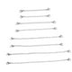 thumbnail image 5 of Collar de acero Inoxidable Fernando Extensores de Cadena Plata 8 Piezas, 5 of 8