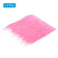 thumbnail image 3 of Unique Bargains Plush Faux Fur Fabric Square, 10' x 10' Fluffy Faux Fur Patches Cuts, Pink 2Pack, 3 of 6