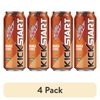 (4 pack) Mountain Dew Kickstart, Energy Drink, Orange Citrus Flavor, 16 fl oz, Can